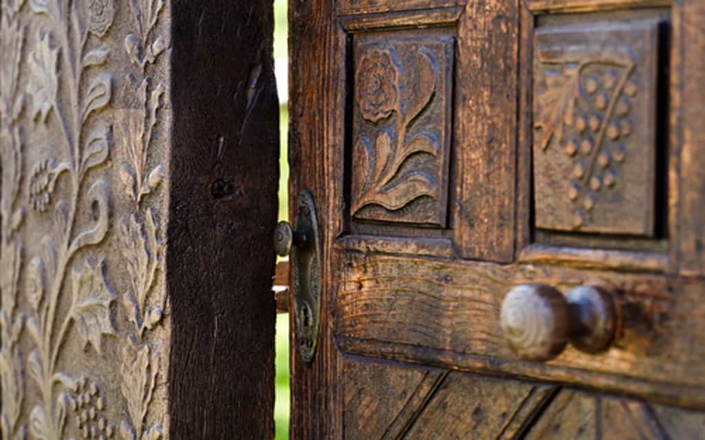 wooden door